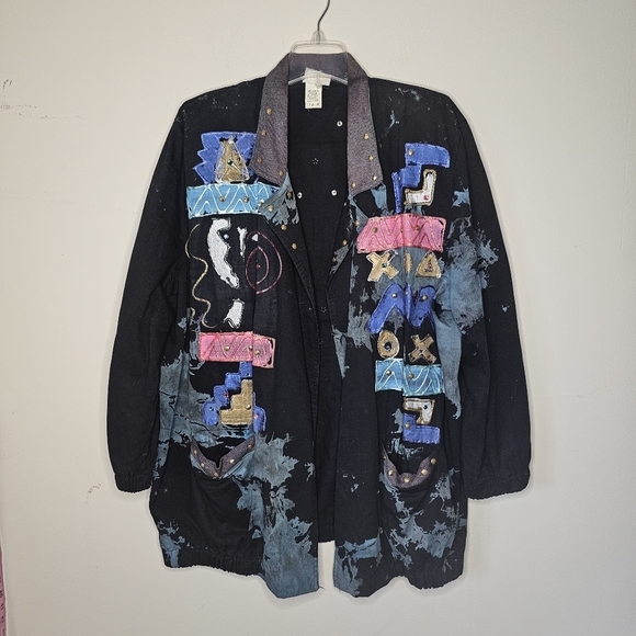 Vintage Charle Casuals Coat Size Medium Made in Usa - Picture 6 of 7